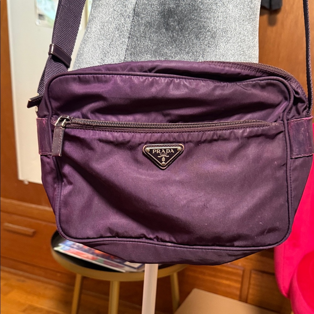 Prada Women's Crossbody Bag in Deep Purple